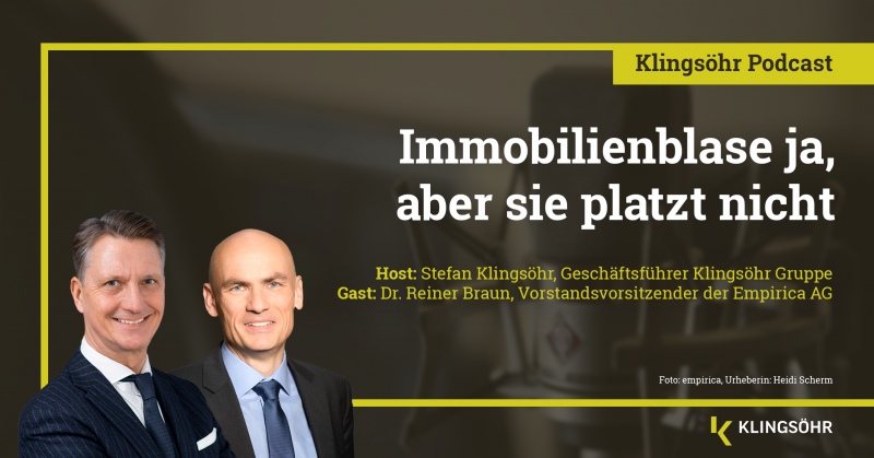 Immobilienblase ja, aber sie platzt nicht